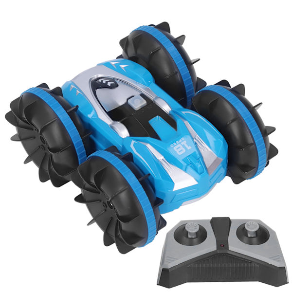 2,4G Amfibio Stunt RC-auto Kaukosäädin Off Road Leikkiauto Amfibio Stunt Ajoneuvo 6+ Pojalle 3kpl Akkua
