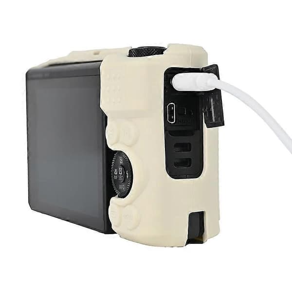 n6H For Canon SX740 SX730 Soft Silicone Protective Case Anti-fall X9H Camera Protector - Beige