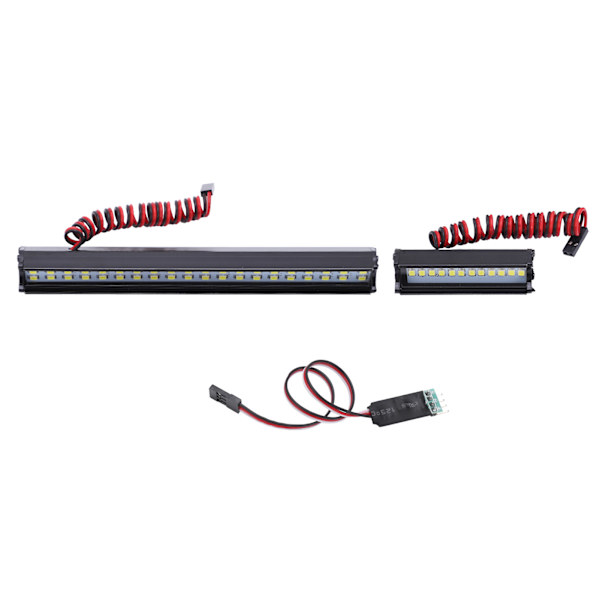 Simulerings-Universal Lange og Korte Bilforlygter Praktisk Holdbar 1/10 Dobbelt Række Spotlights til SCX10 90046
