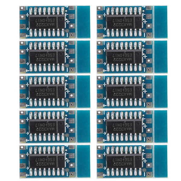 10st MCU Mini RS232 till TTL Konverterare för Arduino MAX3232 Adapter Modulkort