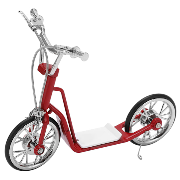 Rød Model Scooter 1:10 Skala Robust Legering Udsøgte Farver Høj Simulation Iøjnefaldende Støbt Scooter til Bord Bil