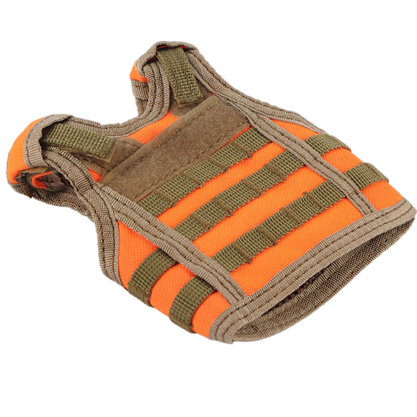 Mini Tactic Military Molle-väst för soffaölflaska Dryckesdekorationsöverdrag (orange)