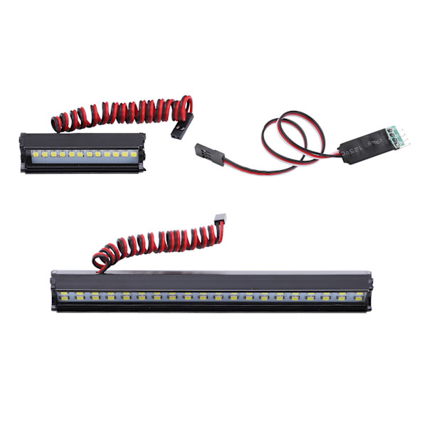 Simulerings-Universal Lange og Korte Bilforlygter Praktisk Holdbar 1/10 Dobbelt Række Spotlights til SCX10 90046