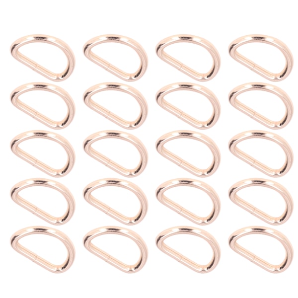 20 st D-ringar 4x38x23mm Stark Struktur Brett Använd Elegant Utseende DIY Hantverk för Väskor Plånböcker Armband Guld