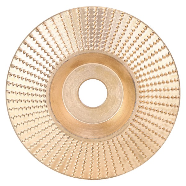 Fasning udskæring til formning af skive Vinkelsliber Slibeskiveværktøj 100 mm guld til træ, ikke-metalliske materialer