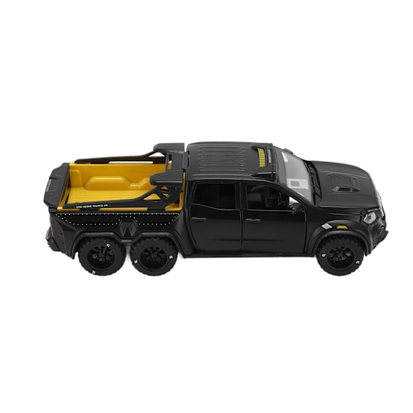 1/28 Off Road -mallin metallivalettu diecast-leluauto äänellä ja valolla lapsille pojille tytöille musta