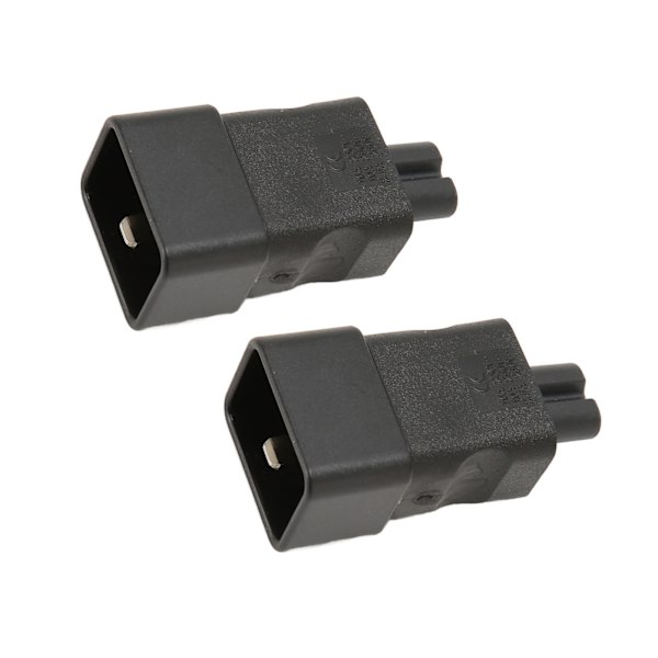 2 st IEC320 C20 till IEC320 C7 Strömadapter Plug and Play Förstärkt C20 till C7 Strömadapter för UPS PDU Server