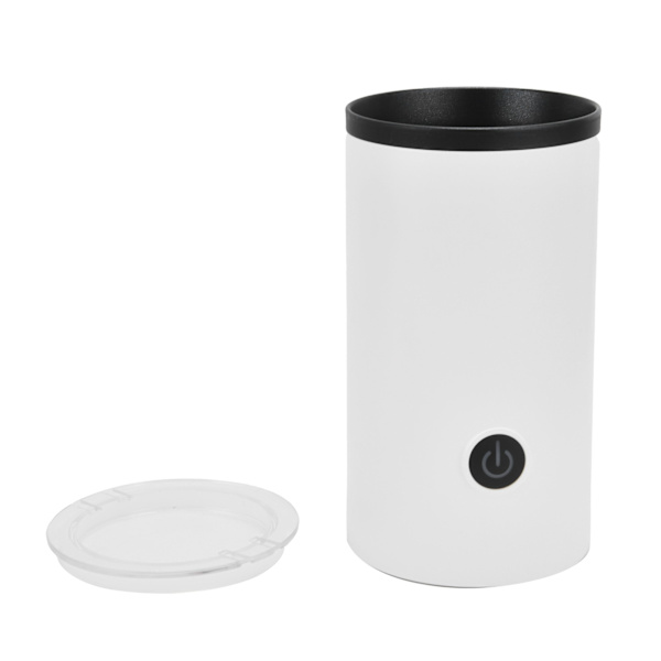 Melkeskummer Mini Automatisk Kaffe Lav Støy Skummende Maskin for Cappuccino Latte Kaffe Hvit EU Plugg 220‑240V