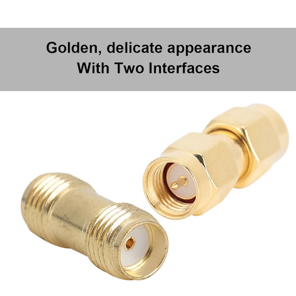 2st SMA Hane till Hane Dubbel Pass Adapter 2st SMA Hona till Hona Dubbel Pass Kontakt Guld