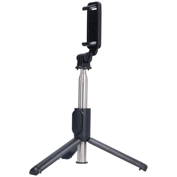101cm/39.8in Multifunktionellt Stativ Selfie Stick Roterande Bluetooth Selfie Stick för Android/iOS Svart