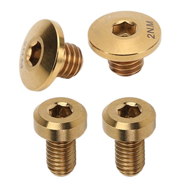 RISK Titanlegering Separat oljecylinderlock Bultar Cykel Hydraulisk bromsbult för M610 M615 M675 M785 Guld