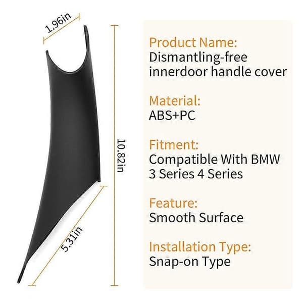 Door Handle Driver Side Passenger Protection Compatible with 3 Series