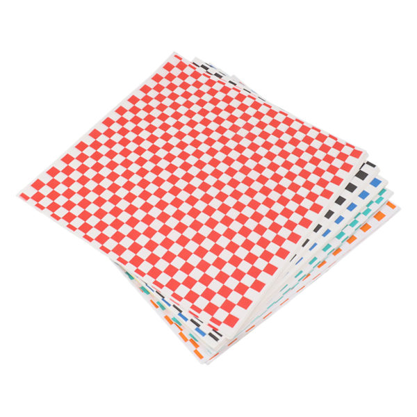 240 ark Checkered Dry Waxed Deli Paper Sheets Grease Resistant Food Basket Liners Deli Wrap Wax Paper Sheets för smörgåsar