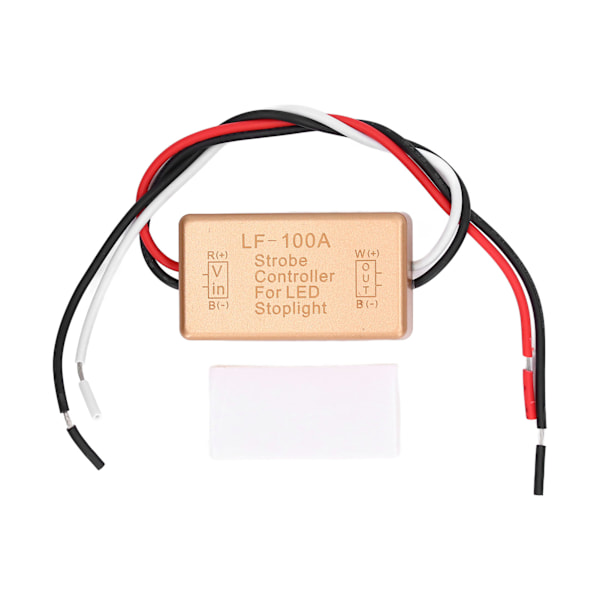 Blinkende stroboskop-controller, automatisk bilblinkmodul til LED-bremsebaglygte 12V-16V DC