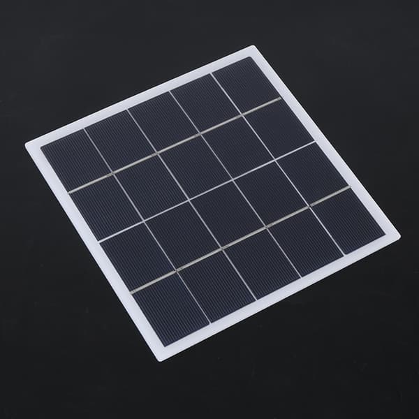 Bærbar 4W 5V Polykrystall Solcellepanel Laminert Kort Komponent DIY Tilbehør