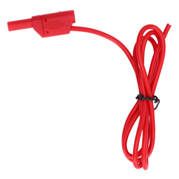 Bananplugg Testkablar Kit Säker typ hane till hane elektrisk set J.70016 4mmRöd