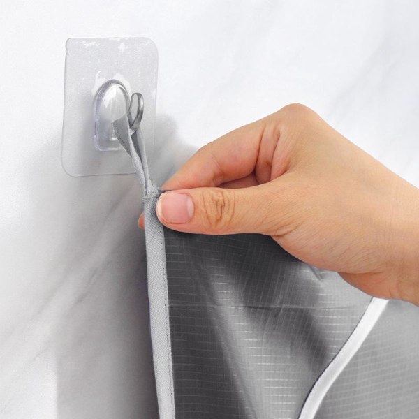 2-osainen pyykkipussi, isokokoinen pyykkipussi, riippuva vaatekaappipussi, kylpyhuoneeseen, asuntoloihin ja vaatekaappiin (harmaa)