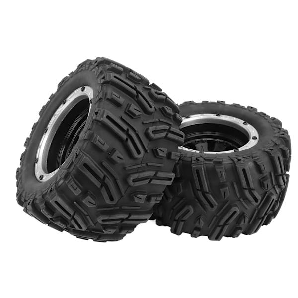 2 st RC-bil Gummihjul Stark Grepp Flexibelt Stark Dämpande RC Gummihjul För ZD Racing 1/7 RC-bil Silver