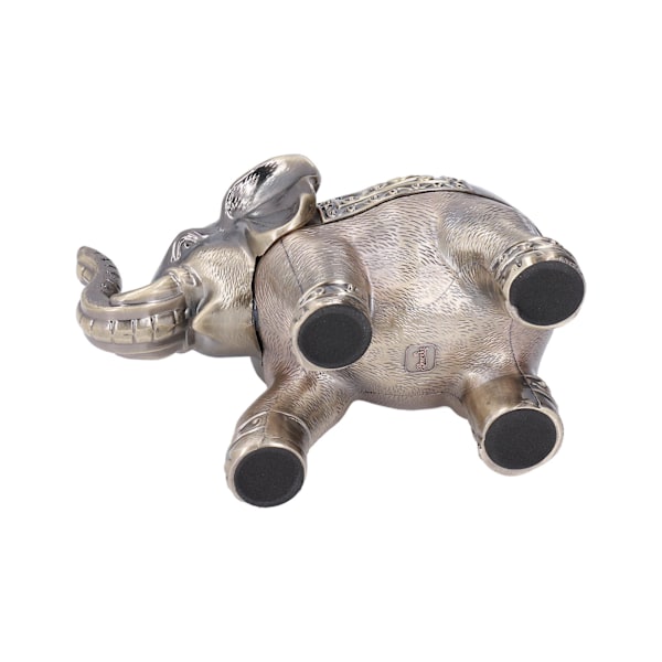 Cigarraskfat Vintage Elefant Vindsäkert Präglad Design Tålig Metall Halkfri Stabil Utsökt Elefantaskfat