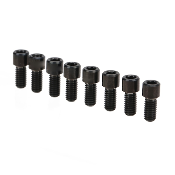 RISK 8 stk Mountainbike Pedalbolte Titanlegering Anti-slip Cykelpedal Skruer Stifter Dubber M4x8mm Sort