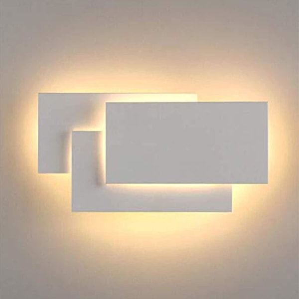 LED indendørs væglamper 12W Moderne LED væglampe 3000K varm hvid til soveværelse korridor Stue Lobbykontor