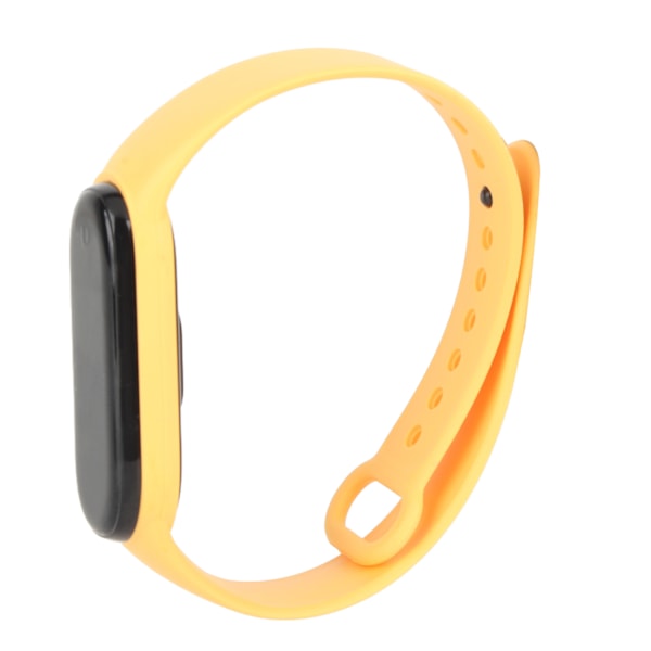 M7 Smart Armbånd Multifunktionel Silikon Dynamisk Farve Stor Skærm Fitness Urrem Til Hjertefrekvens Søvn Overvågning Gul