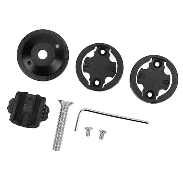 Cykelcomputerbeslag CNC-anodiseret 28,6 mm gaffelrør Diameter 304 Rustfrit stål Skruer Cykelstam Headset Cover Mount Sort