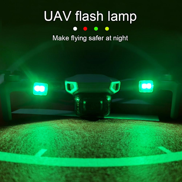 Drone Blinkende Lys Natflyvlys Drone Tilbehør Multifunktionel RC-bil Motorcykel Lommelygte Udendørs Cykling Advarselslys