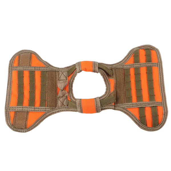 Mini Taktisk Militær Molle-vest til sofaølflaske Drikkedekorationsbetræk (orange)