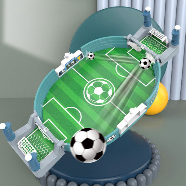 Interaktivt minifodboldbordspil - perfekt til indendørs og udendørs fester!