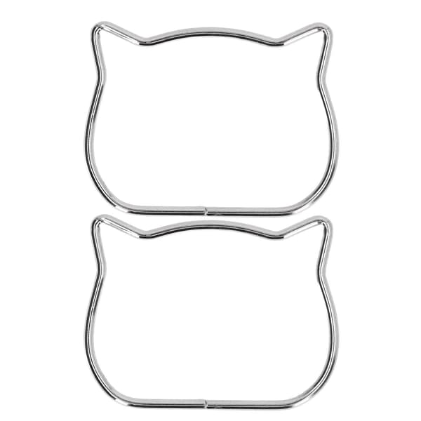 Taske Håndtag Søde Udsøgte Katteører DIY Håndtaske Taske Håndtag Hardware Tilbehør Sølv