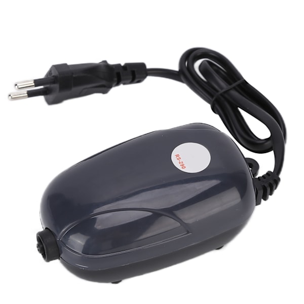 Liten professionell syrepump med tyst syresättning för akvarium, luftpump för fiskodling, enkel hål, EU-kontakt 220 V