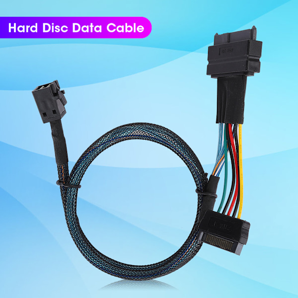 SAS-kabel SFF8643 til SFF8639 15P Strømlinje MINI Server Kobling HDD Adapter