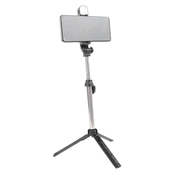 Mini Stativ Svart ABS 360 Grader Roterbar Justerbar Höjd Fjärrkontroll Vlogg Stativ för Telefon Live Streaming