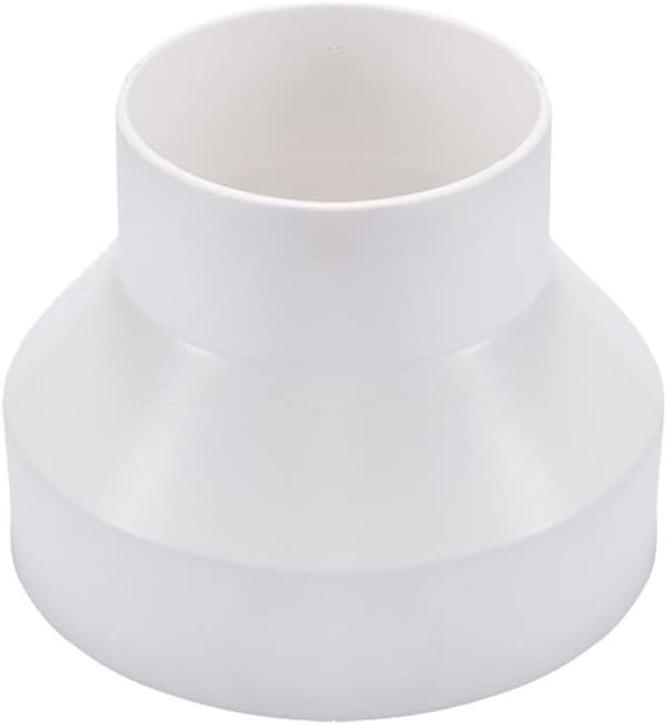 Reduktionsmuffe 150 mm til 100 mm, 6 til 4 tommer ventilatorreduktion cirkulær reduktionssamling rørforbindelsesadapter