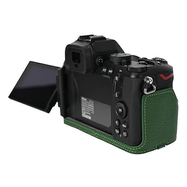 Real Leather Camera Case for Nikon Z 50 II - Green