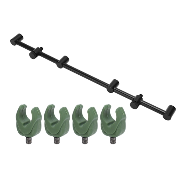 Fiske Stang Pod Stativ Holder Aluminium Legering Fiske Stang Pod Stativ Tverrstang Festesett (4 Hoder 45 cm Festesett 4 Hoder)