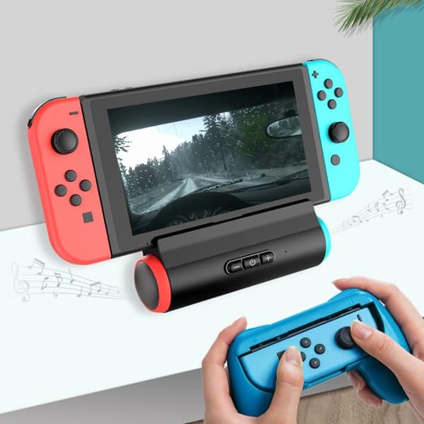 PG-9171 Gamepad Kontrollerholder Stativ Ladebase med Høyttaler for Switch Lite