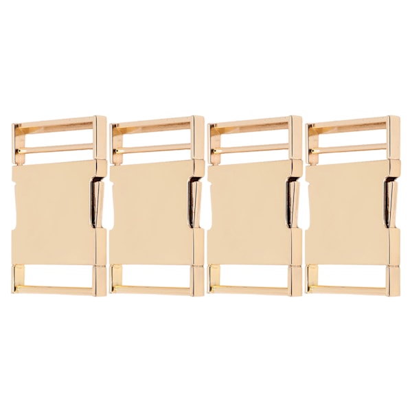 4 Set Sidospännen Justerbara DIY Produktion Hög Hårdhet Legering Bältesspänne för Ryggsäckar Resväskor Bälte