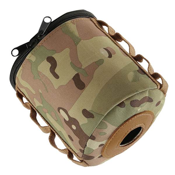 Mini gassbeholder beskyttende etui termisk isolasjon drivstoff sylinder oppbevaringspose for utendørs camping stor flat kanne