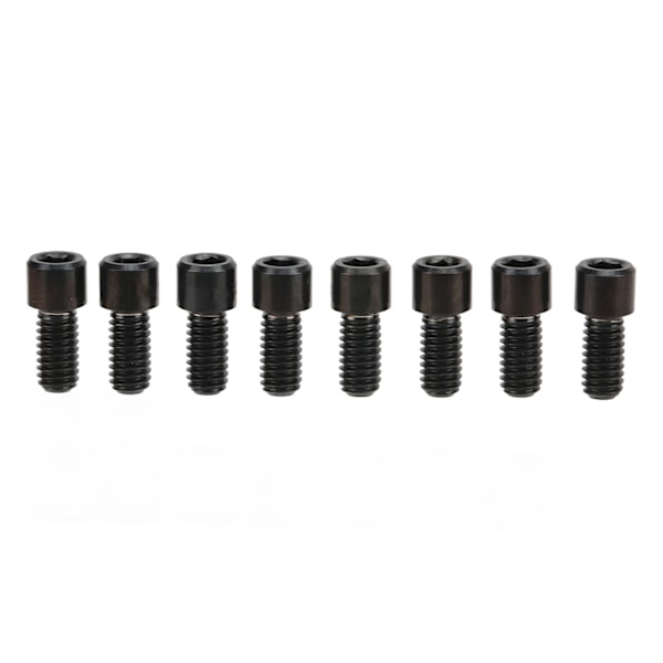 RISK 8 stk Mountainbike Pedalbolte Titanlegering Anti-slip Cykelpedal Skruer Stifter Dubber M4x8mm Sort