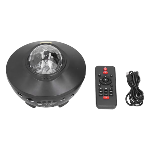 LED-stjerneprojektor USB-drevet nattlyslampe Bluetooth-tilkobling musikkspiller for barn