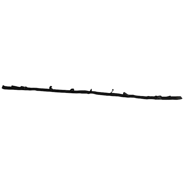 Kjøretøymontert fiskestang holder bærer 5 hull stang rack belte stropp fiskeutstyr tilbehørSvart 5 hull 140‑200cm