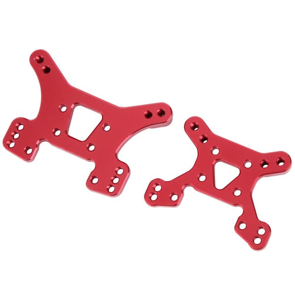 Front Rear Shock Tower Board Sæt Tilbehør Passer til WLtoys 144001 1/14 RC Bil Rød