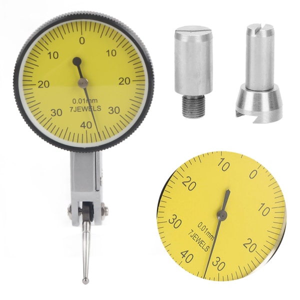 Presisjon 0,01 mm spak testindikator Meter Tool Kit Gage med grå kasse