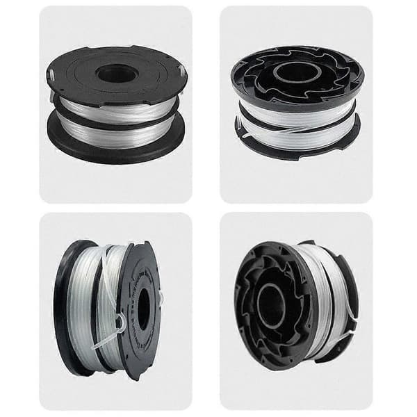 2 stk. Sorte nylonspoler til Black & Decker GH700/GH710/GH750 græstrimmere, DF-065-BKP