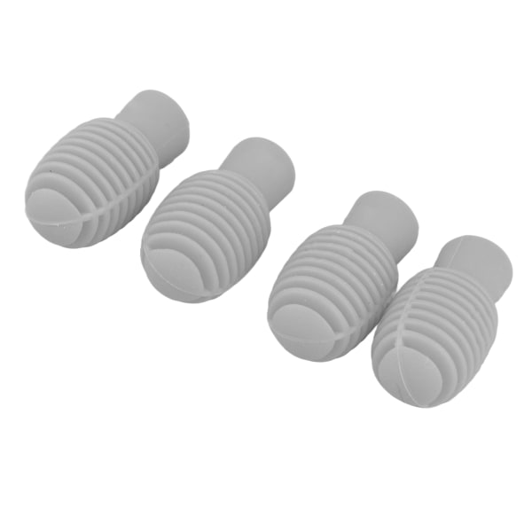 4st Drumstick Silent Tip Silent Drum Stick Dampener Mallet Mute Tip Instrument Tillbehör Grå