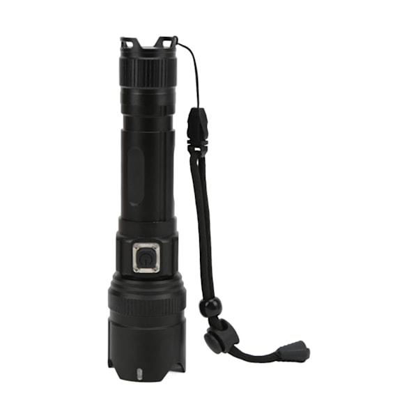 Utomhus Ultra Bright XHP99 LED Ficklampa Typ C USB Uppladdningsbar Zoom Ficklampa