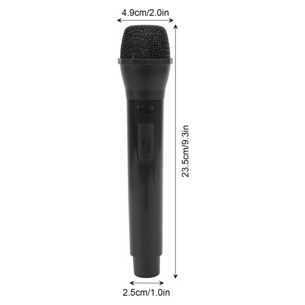 Karaoke Dance Practice Mikrofon Prop Black
