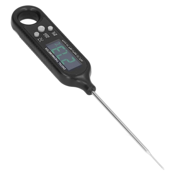 Penntyp mattermometer elektronisk rostfritt stål sond grill kökstermometer för matlagning grill svart